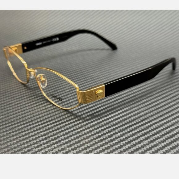 Versace Gold Black Men's Sunglasses 55mm - Picture 1 of 5